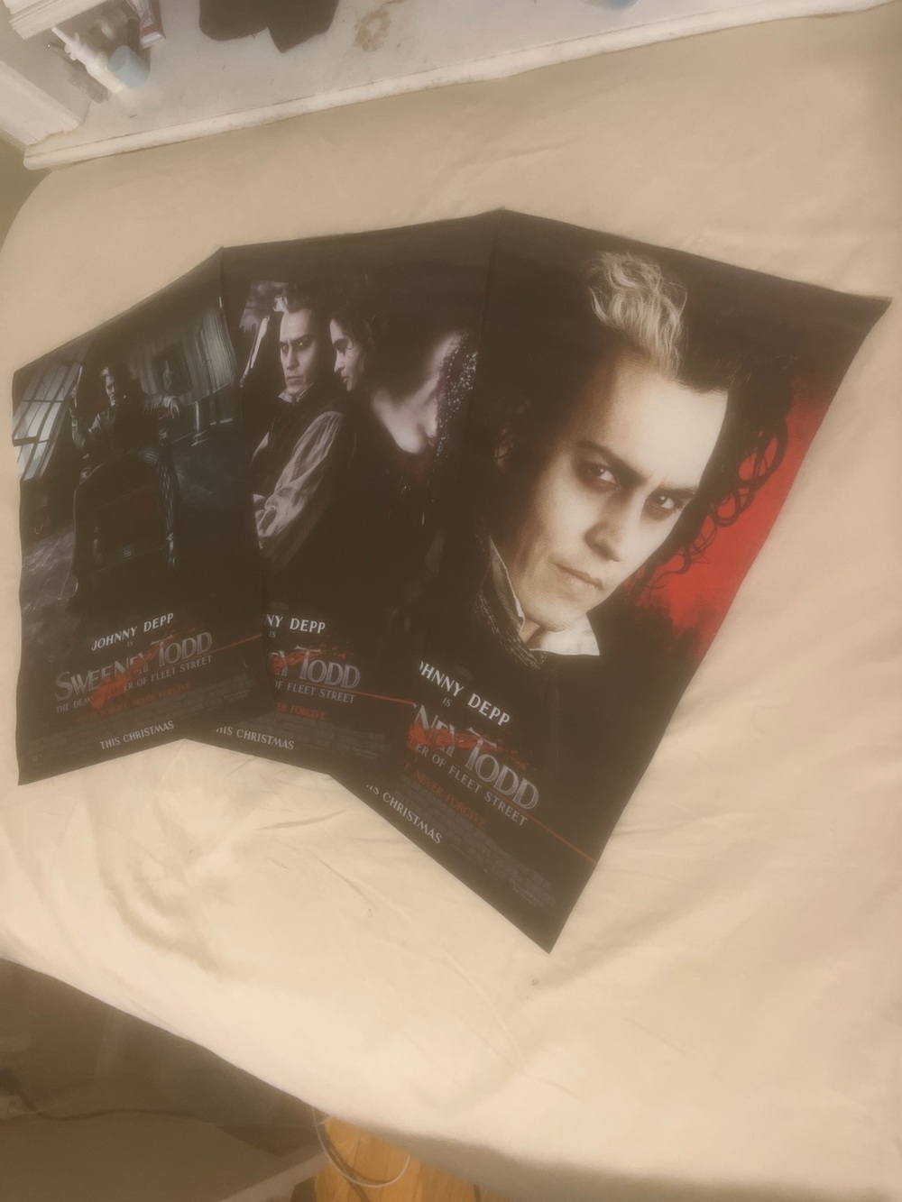 Sweeney Todd: ALL 3 Movie Poster Demon Barber Fleet Street 13.5x20 Johnny Depp
